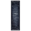 Keittiömatto Toile Musta 150 x 45 cm Sametti