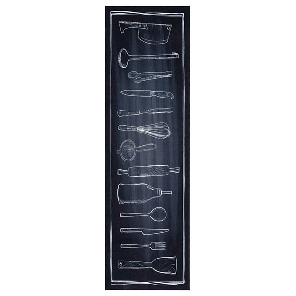 Keittiömatto Toile Musta 150 x 45 cm Sametti