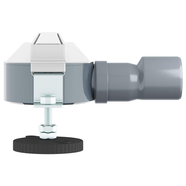 360° Suihkukaivo ohuella mallilla Hopea 60 cm