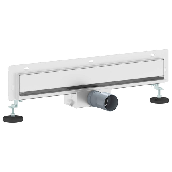 Seinään asennettu suihkuviemäri Hopea 50 cm