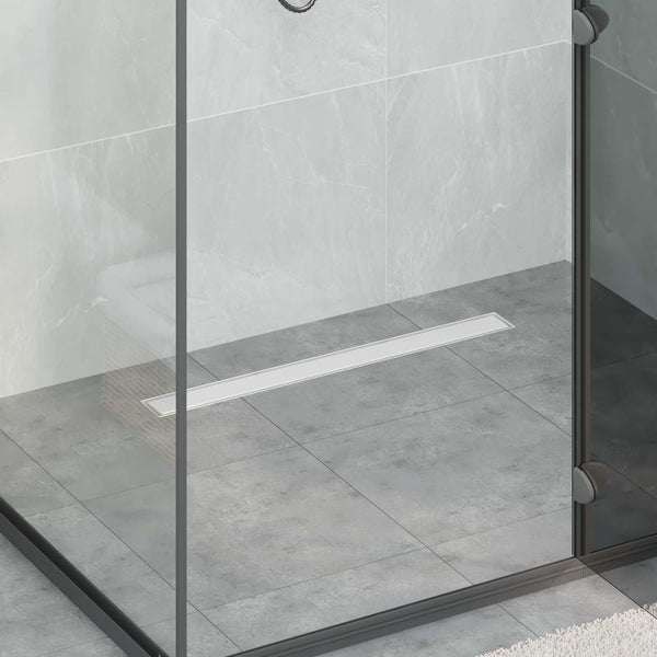 Suihkuhuuhtelija 2-in-1 360° poistoputkella Hopea 70 cm