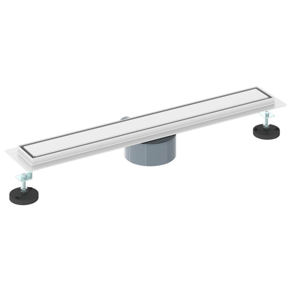 Suihkuhuuhtelija 2-in-1 360° poistoputkella Hopea 60 cm