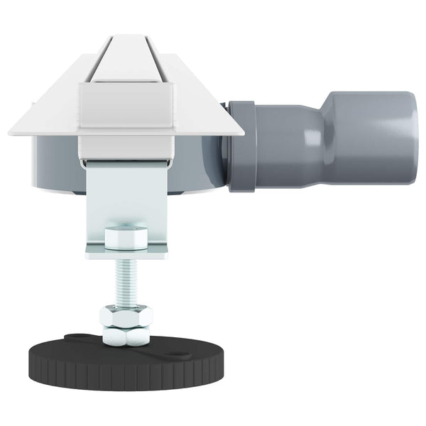 360° Suihkukaivo ohuella mallilla Hopea 100 cm