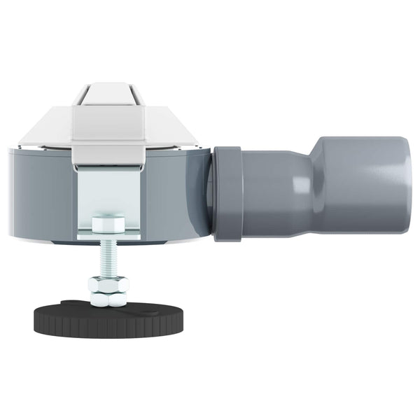 360° Suihkukaivo ohuella mallilla Hopea 50 cm