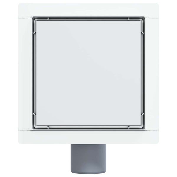 2 in 1 suihkuviemäri Hopea 15 x 15 cm Ruostumaton teräs 304