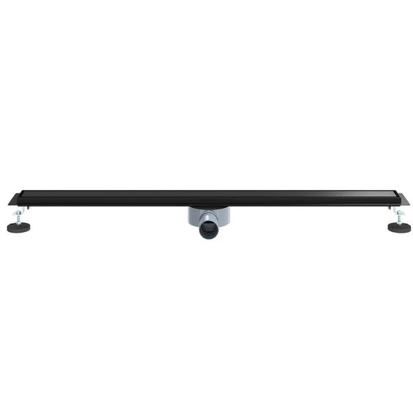 Suihkuhuuhtelija 2-in-1 360° poistoputkella Musta 100 cm