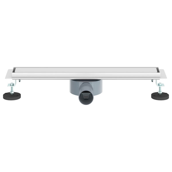 Suihkuhuuhtelija 2-in-1 360° poistoputkella Hopea 50 cm