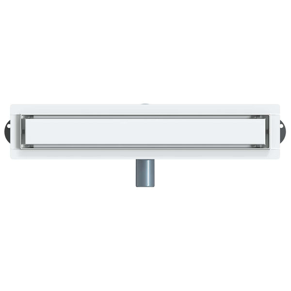 Suihkuhuuhtelija 2-in-1 360° poistoputkella Hopea 50 cm