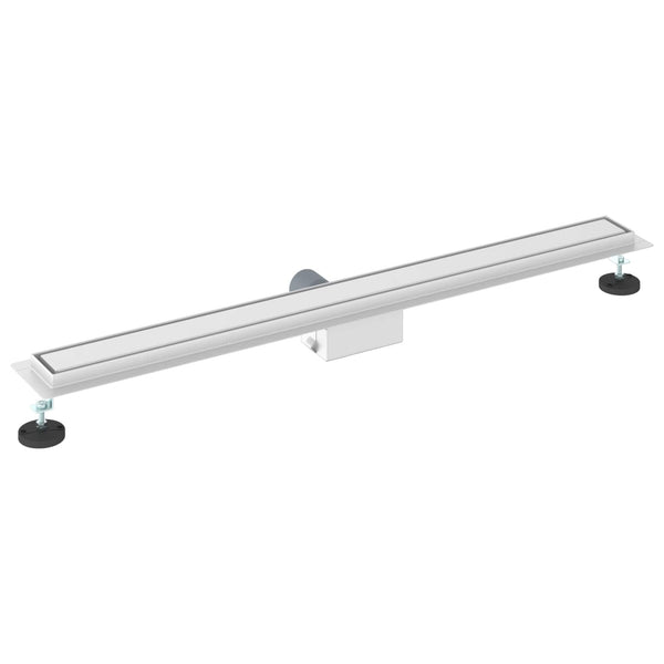 Suihkuviemäri lasikannella Hopea 90 cm Ruostumaton teräs 304