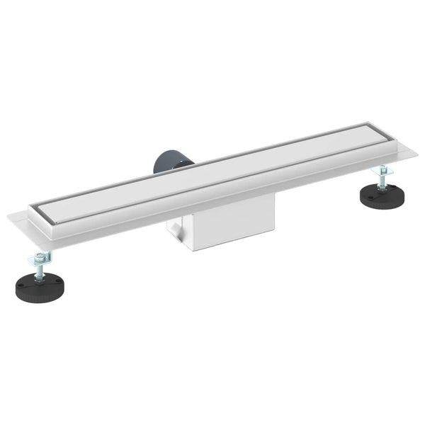 Suihkuviemäri lasikannella Hopea 60 cm Ruostumaton teräs 304