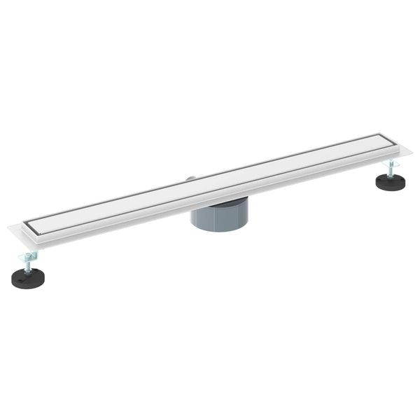 Suihkuhuuhtelija 2-in-1 360° poistoputkella Hopea 80 cm