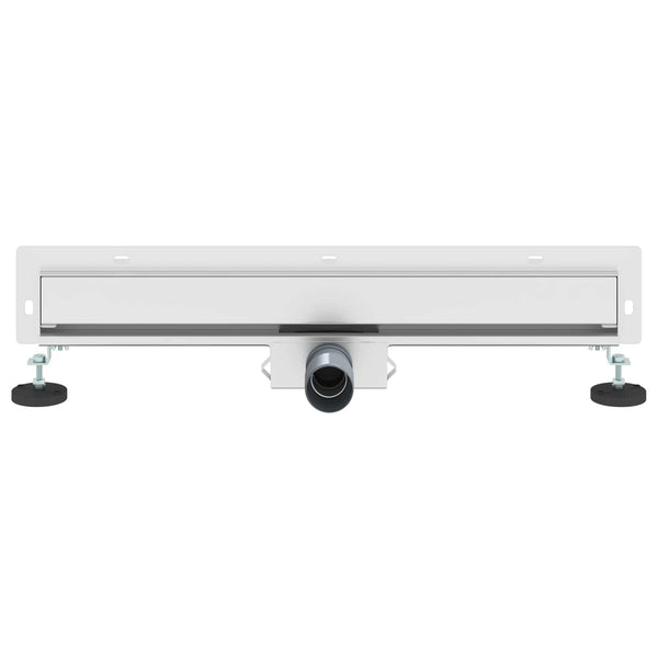 Seinään asennettu suihkuviemäri Hopea 60 cm