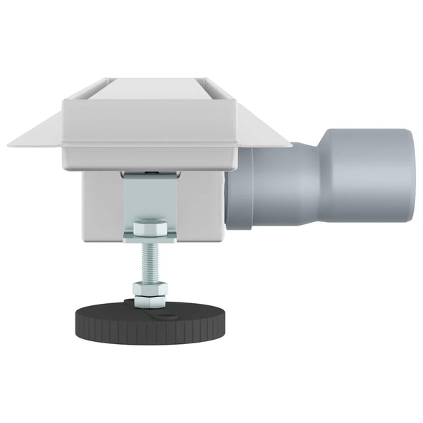 Suihkuviemäri lasikannella Hopea 50 cm Ruostumaton teräs 304