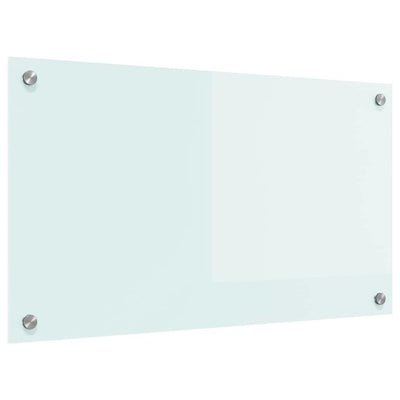 Keittiön suojapaneeli Valkoinen 70 x 40 x 0.8 cm karkaistu lasi