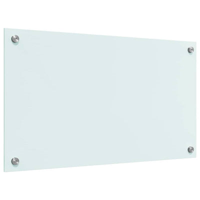 Keittiön suojapaneeli Valkoinen 70 x 40 x 0.8 cm karkaistu lasi