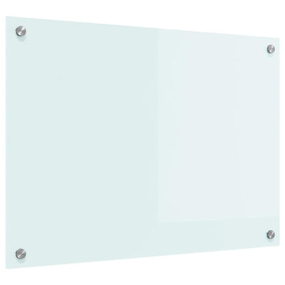 Keittiön suojapaneeli Valkoinen 70 x 50 x 0.8 cm karkaistu lasi