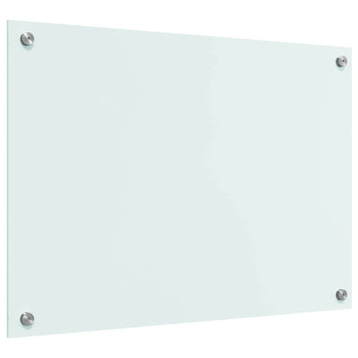 Keittiön suojapaneeli Valkoinen 70 x 50 x 0.8 cm karkaistu lasi