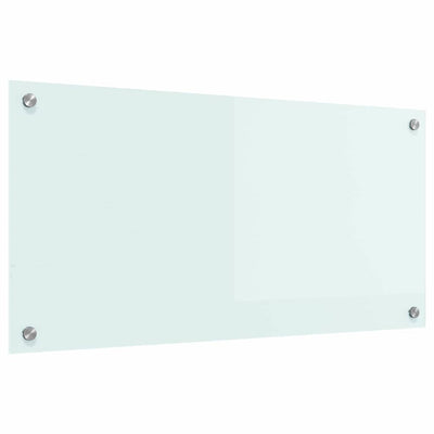 Keittiön suojapaneeli Valkoinen 80 x 40 x 0.8 cm karkaistu lasi
