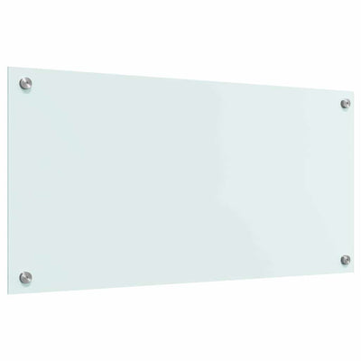 Keittiön suojapaneeli Valkoinen 80 x 40 x 0.8 cm karkaistu lasi