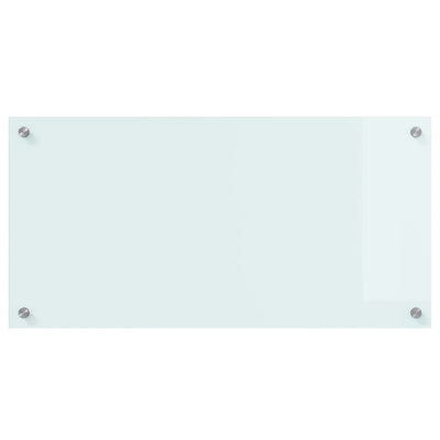 Keittiön suojapaneeli Valkoinen 80 x 40 x 0.8 cm karkaistu lasi