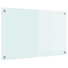 Keittiön suojapaneeli Valkoinen 80 x 50 x 0.8 cm karkaistu lasi