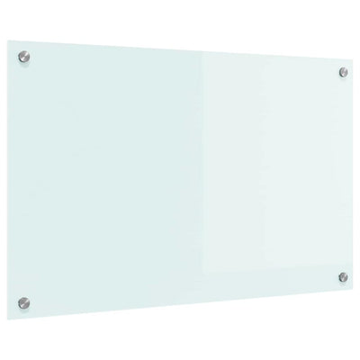 Keittiön suojapaneeli Valkoinen 80 x 50 x 0.8 cm karkaistu lasi