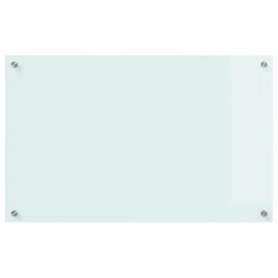 Keittiön suojapaneeli Valkoinen 80 x 50 x 0.8 cm karkaistu lasi