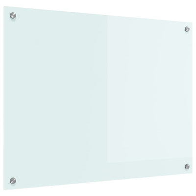 Keittiön suojapaneeli Valkoinen 80 x 60 x 0.8 cm karkaistu lasi