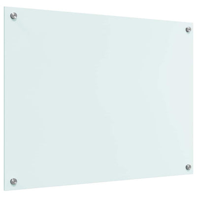 Keittiön suojapaneeli Valkoinen 80 x 60 x 0.8 cm karkaistu lasi
