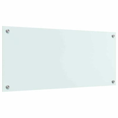 Keittiön suojapaneeli Valkoinen 90 x 40 x 0.8 cm karkaistu lasi