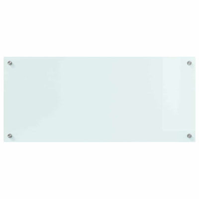 Keittiön suojapaneeli Valkoinen 90 x 40 x 0.8 cm karkaistu lasi
