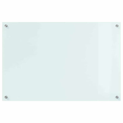 Keittiön suojapaneeli Valkoinen 90 x 60 x 0.8 cm karkaistu lasi