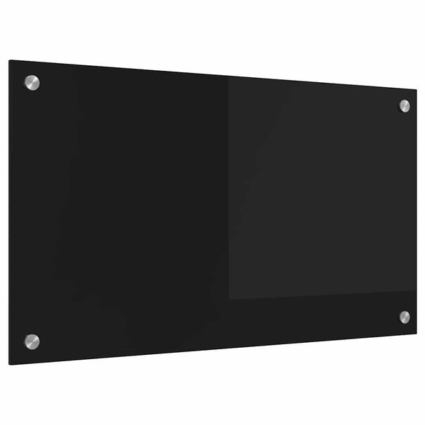Keittiön suojapaneeli Musta 70 x 40 cm karkaistu lasi