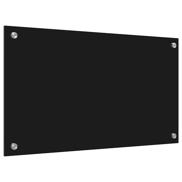 Keittiön suojapaneeli Musta 70 x 40 cm karkaistu lasi