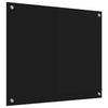 Keittiön suojapaneeli Musta 70 x 60 cm karkaistu lasi