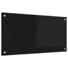 Keittiön suojapaneeli Musta 80 x 40 x 0.8 cm karkaistu lasi