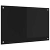 Keittiön suojapaneeli Musta 80 x 50 x 0.8 cm karkaistu lasi