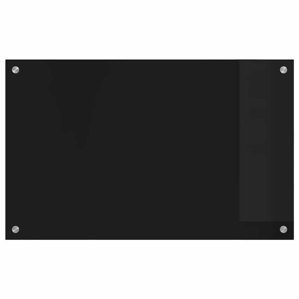 Keittiön suojapaneeli Musta 80 x 50 cm karkaistu lasi