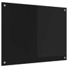 Keittiön suojapaneeli Musta 80 x 60 x 0.8 cm karkaistu lasi