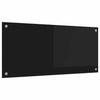 Keittiön suojapaneeli Musta 90 x 40 x 0.8 cm karkaistu lasi