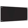 Keittiön suojapaneeli Musta 90 x 40 x 0.8 cm karkaistu lasi