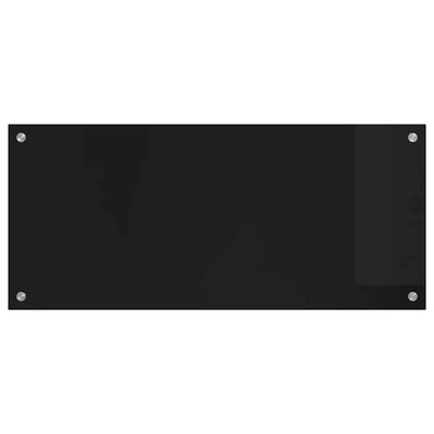 Keittiön suojapaneeli Musta 90 x 40 x 0.8 cm karkaistu lasi