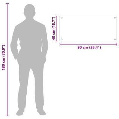 Keittiön suojapaneeli Musta 90 x 40 x 0.8 cm karkaistu lasi