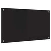 Keittiön suojapaneeli Musta 90 x 50 x 0.8 cm karkaistu lasi