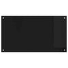 Keittiön suojapaneeli Musta 90 x 50 x 0.8 cm karkaistu lasi