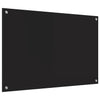 Keittiön suojapaneeli Musta 90 x 60 x 0.8 cm karkaistu lasi