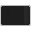 Keittiön suojapaneeli Musta 90 x 60 x 0.8 cm karkaistu lasi
