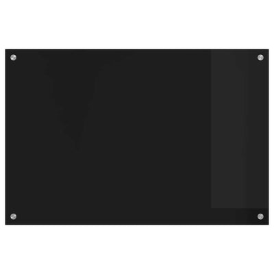 Keittiön suojapaneeli Musta 90 x 60 x 0.8 cm karkaistu lasi