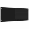 Keittiön suojapaneeli Musta 100 x 40 cm karkaistu lasi