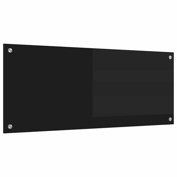 Keittiön suojapaneeli Musta 100 x 40 cm karkaistu lasi